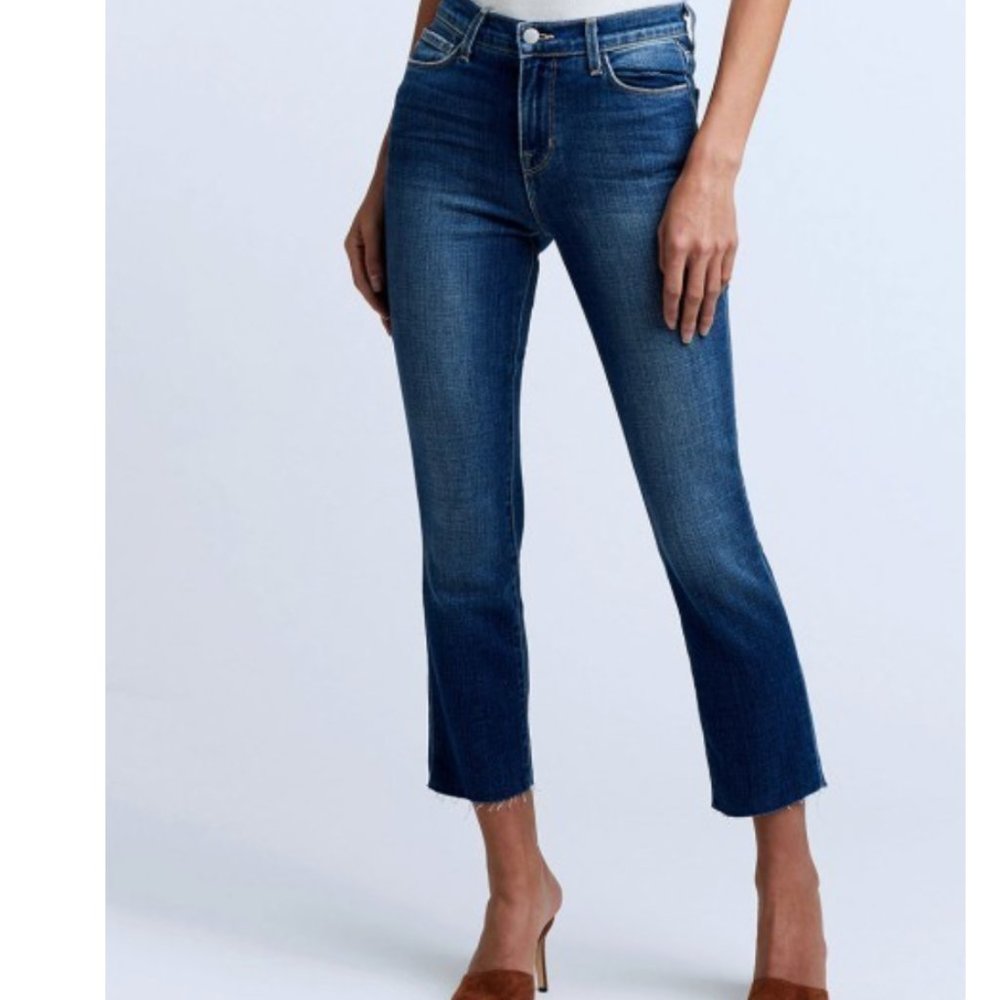L'AGENCE - Women's Sada Crop Slim Jeans - Sequoia - Size 26 - BRAND NEW